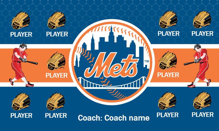 New York Mets 3 - Baseball Banner