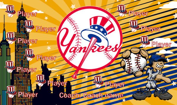 New York Yankees 2 - Baseball Banner