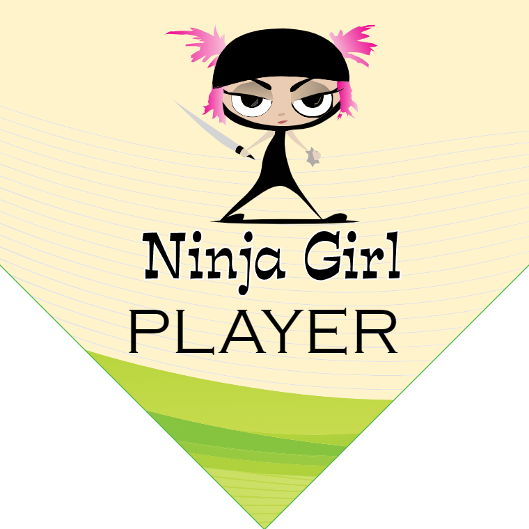 Ninja Girls - Home Plate Softball Pennant