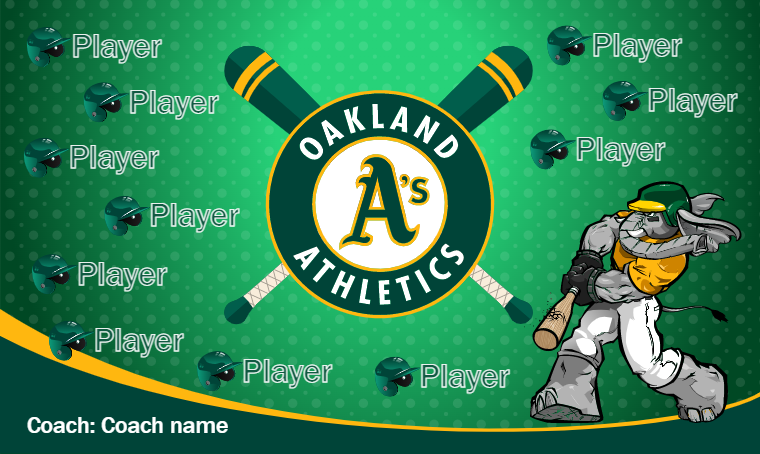 Oakland Athletics 4 - Baseball Banner