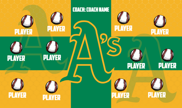 Oakland Athletics 5 - Baseball Banner