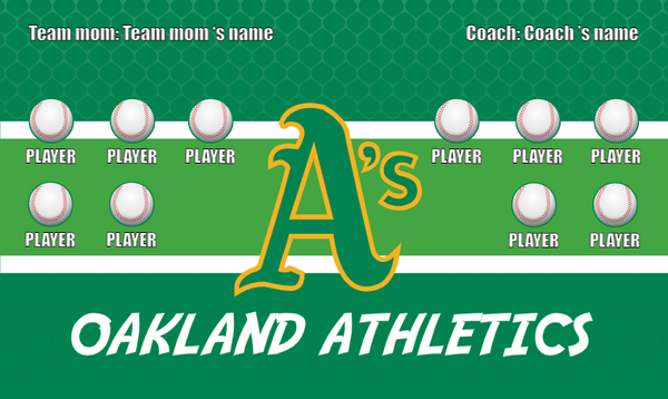 Oakland Athletics 6 - Baseball Banner