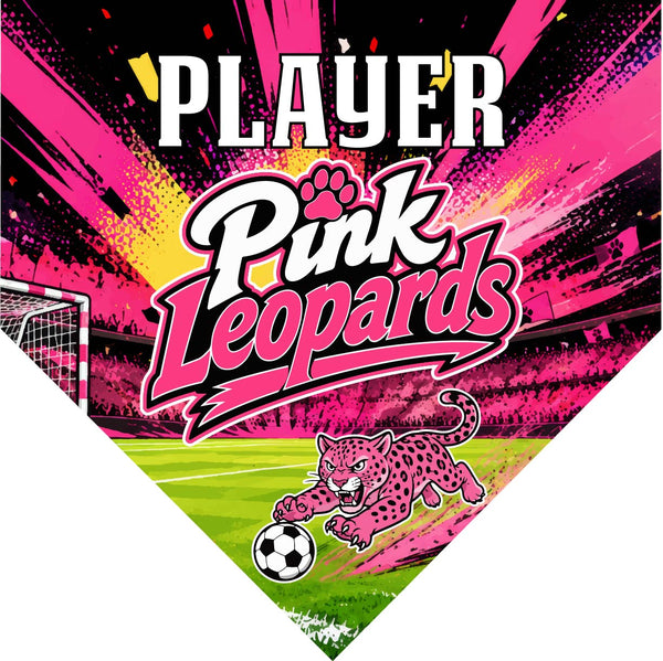 Pink Leopards - Homeplate Soccer Pennant