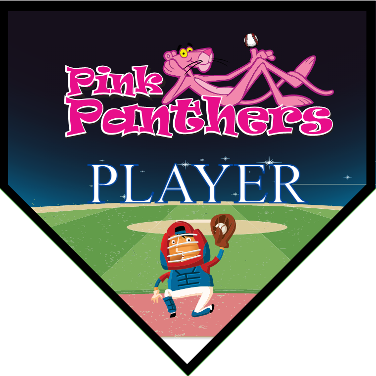 Pink Panthers - Home Plate Softball Pennant