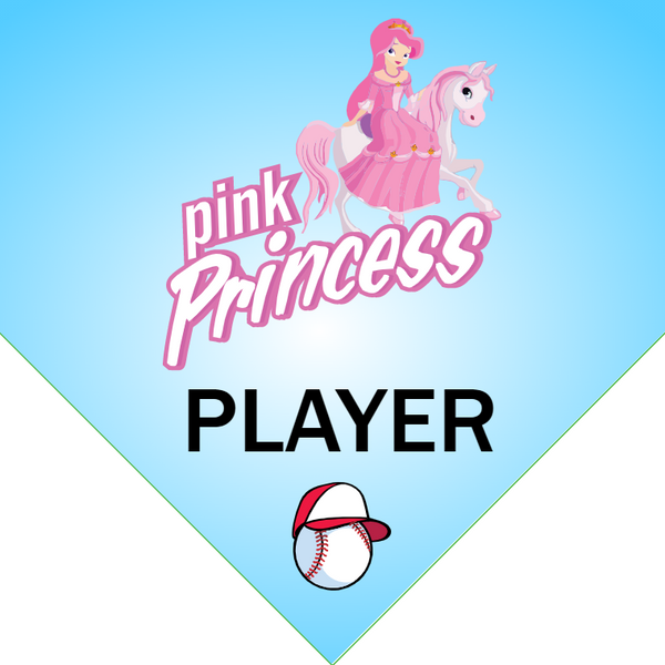 Pink Princess - Home Plate Softball Pennant