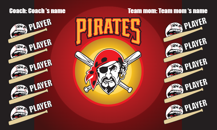 Pirates 3 - Baseball Banner