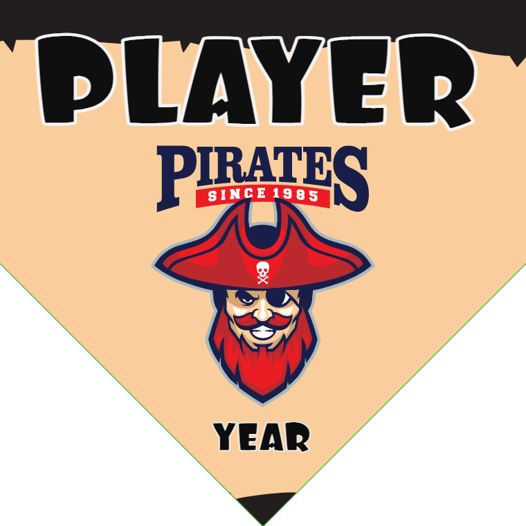 Pirates - Home Plate Softball Pennant