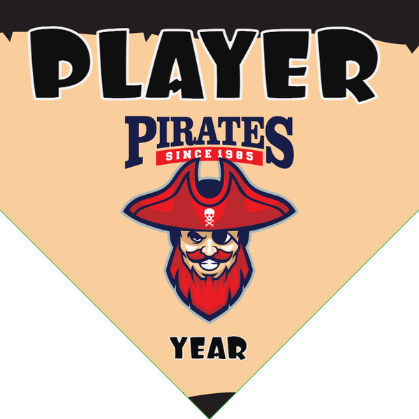 Pirates - Home Plate Softball Pennant
