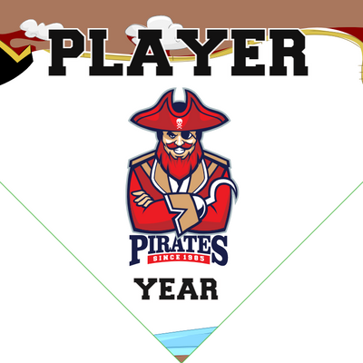 Pirates 2 - Home Plate Softball Pennant