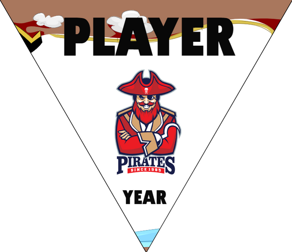 Pirates 2 - Triangle Softball Pennant