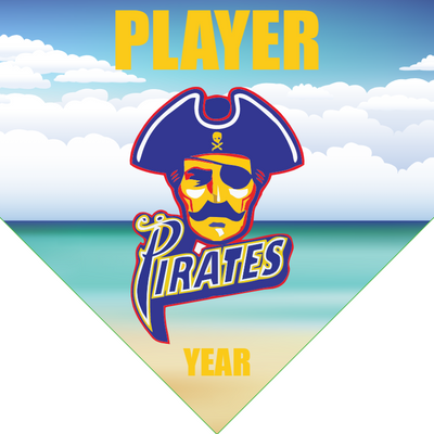 Pirates 3 - Home Plate Softball Pennant