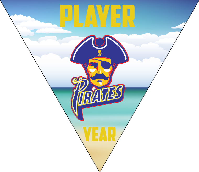 Pirates 3 - Triangle Softball Pennant