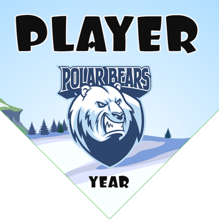 Polar Bears - Home Plate Softball Pennant