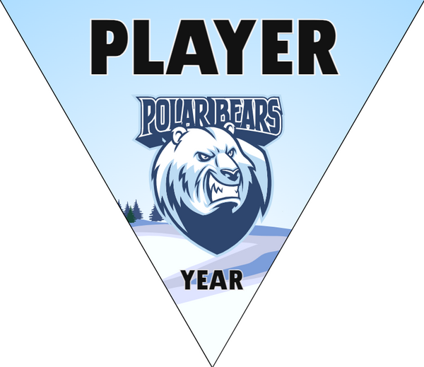 Polarbears - Triangle Softball Pennant