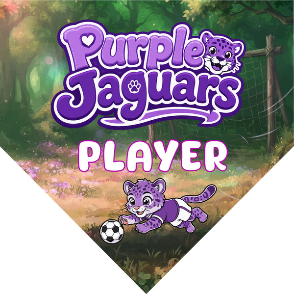 Purple Jaguars 2 - Homeplate Soccer Pennant