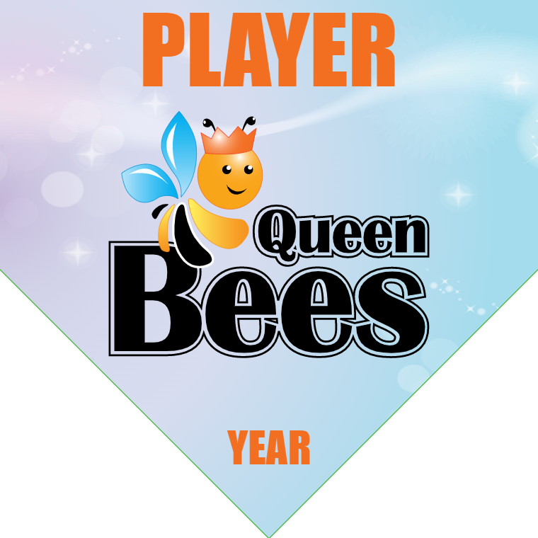 Queen Bees - Home Plate Softball Pennant
