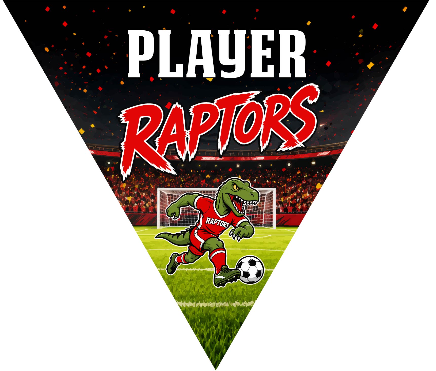 Raptors 2 - Triangle Soccer Banners