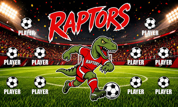 Raptors 2 - Soccer Banner