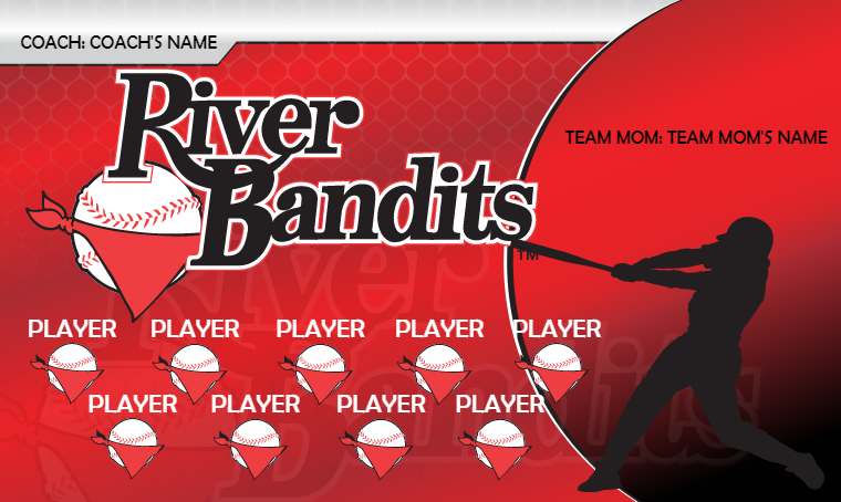 River Bandits - Baseball Banner