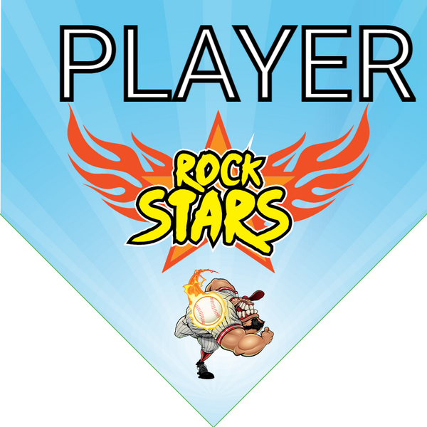 Rock Stars 2 - Home Plate Softball Pennant