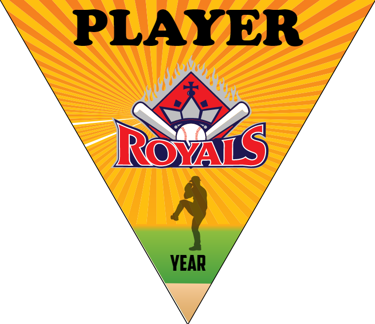 Royals 2 - Triangle Softball Pennant