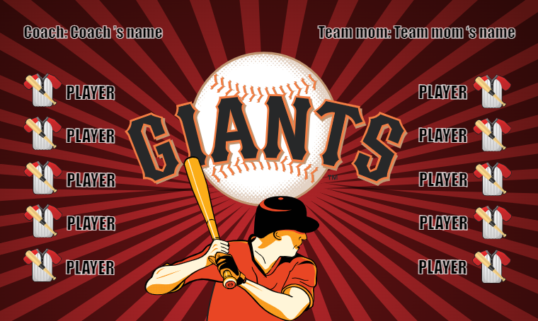 San Francisco Giants 6 - Baseball Banner