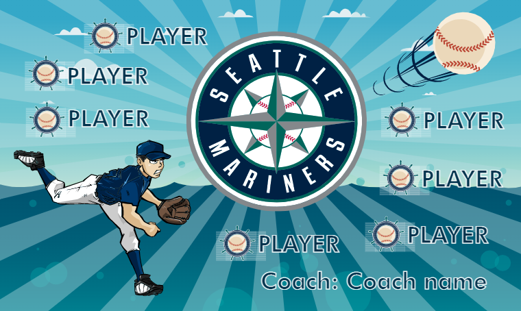 Seattle Mariners - Baseball Banner