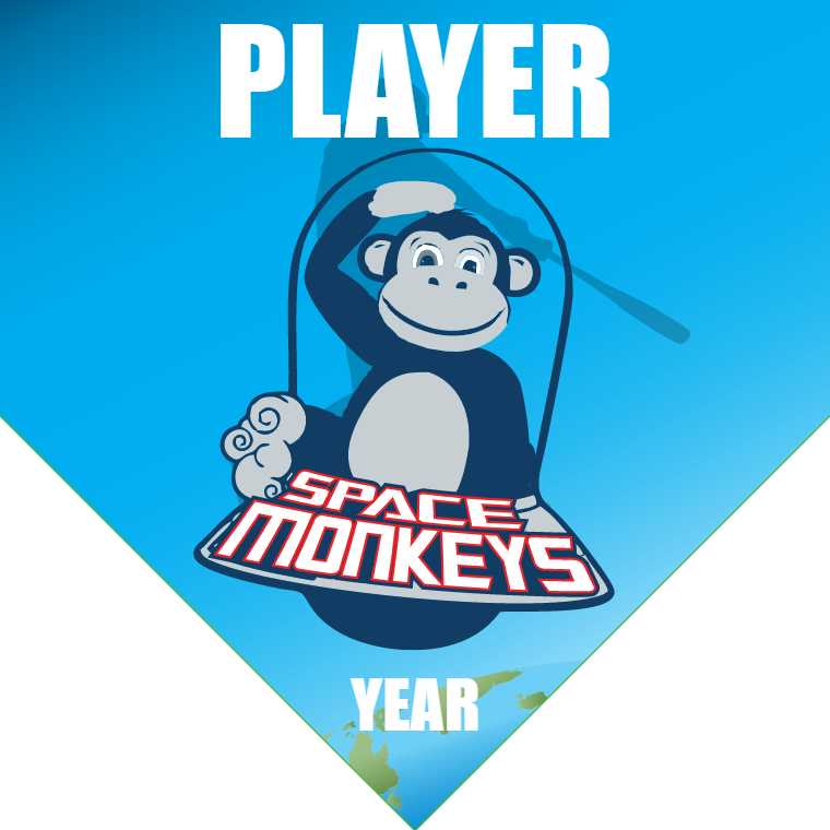 Space Monkeys - Home Plate Softball Pennant