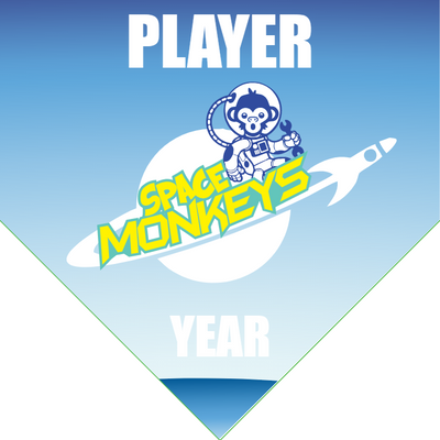 Space Monkeys 2 - Home Plate Softball Pennant