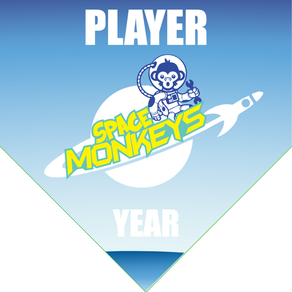 Space Monkeys 2 - Home Plate Softball Pennant