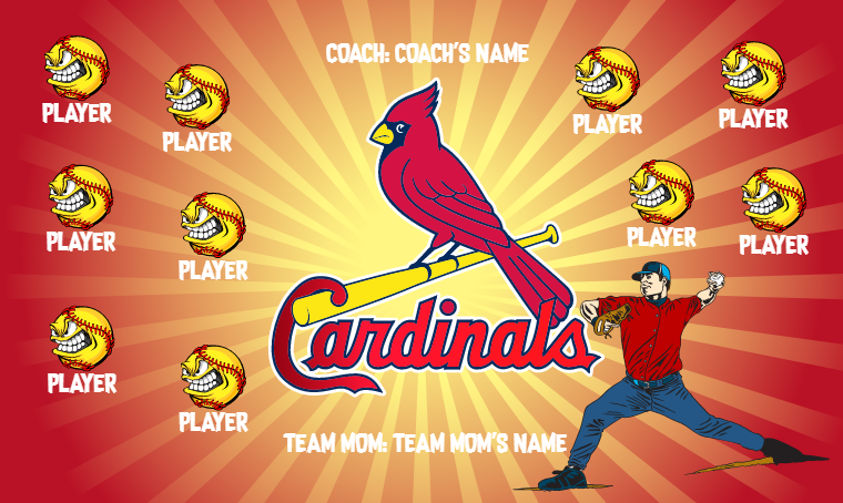 St. Louis Cardinals 2 - Baseball Banner – Team Sport Banners