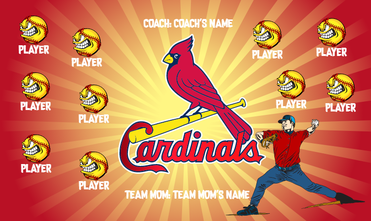 St. Louis Cardinals 2 - Baseball Banner