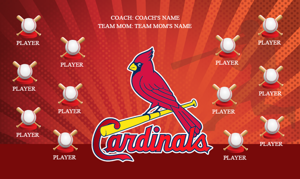 St. Louis Cardinals 4 - Baseball Banner