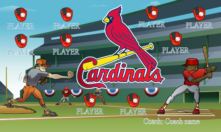 St. Louis Cardinals 5 - Baseball Banner – Team Sport Banners