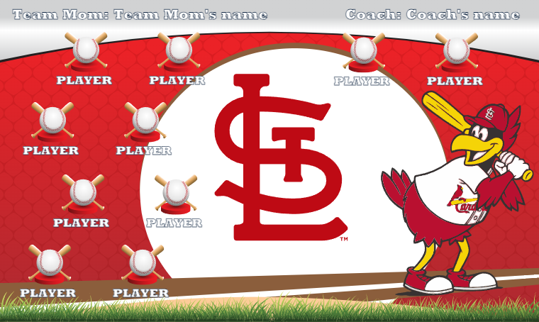 St. Louis Cardinals 7 - Baseball Banner – Team Sport Banners
