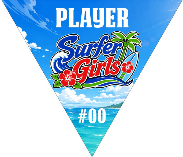 Surfer Girls - Triangle Soccer Banners