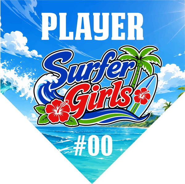 Surfer Girls - Homeplate Soccer Pennant