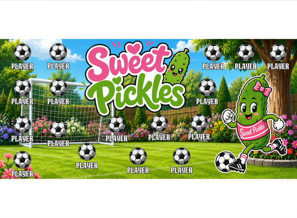 Sweet Pickles Soccer Banner