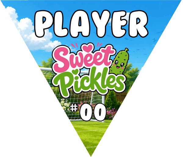 Sweet Pickles - Triangle Soccer Banners