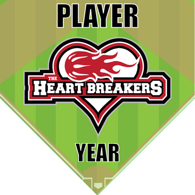 The Heart Breakers - Home Plate Softball Pennant