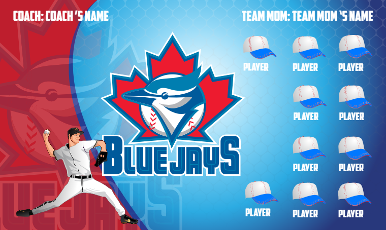 Toronto Blue Jays 3 - Baseball Banner