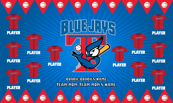 Toronto Blue Jays 4 - Baseball Banner
