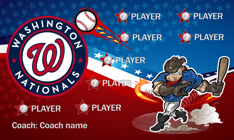 Washington Nationals 2 - Baseball Banner