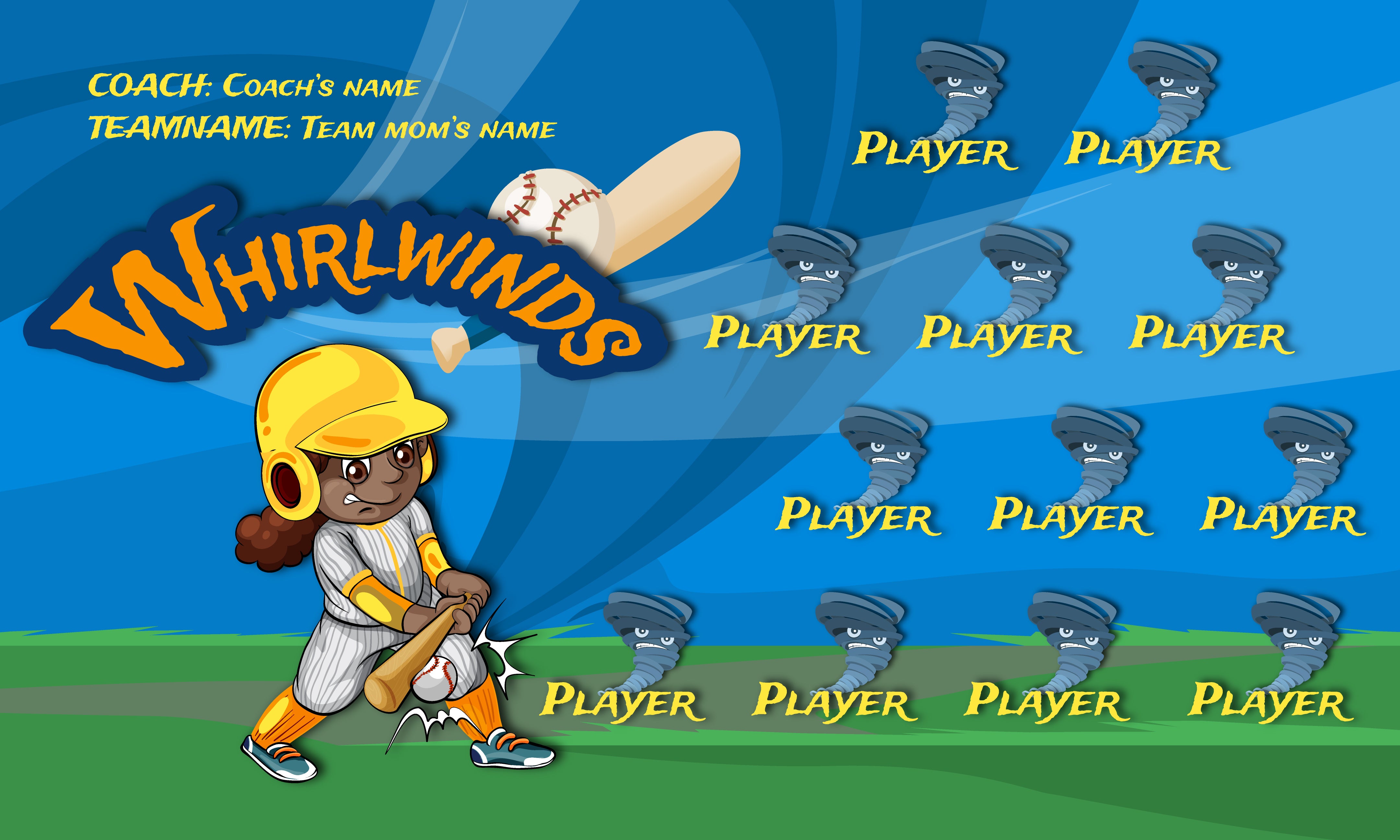 Whirlwinds 2 - Softball Banner