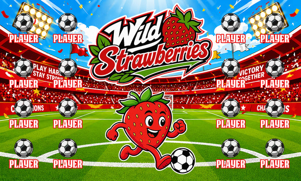 Wild Strawberries  - Soccer Banner