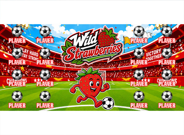 Wild Strawberries Soccer Banner